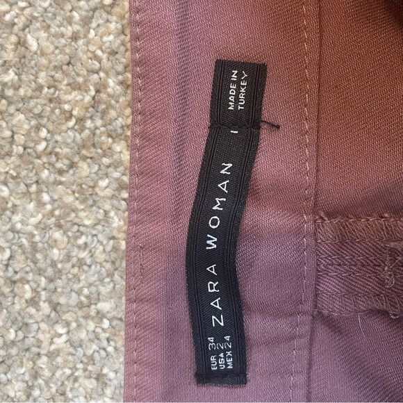 Zara Women's Denim Jeans Skirt Purple XS/EU34/US2 - Picture 6 of 10